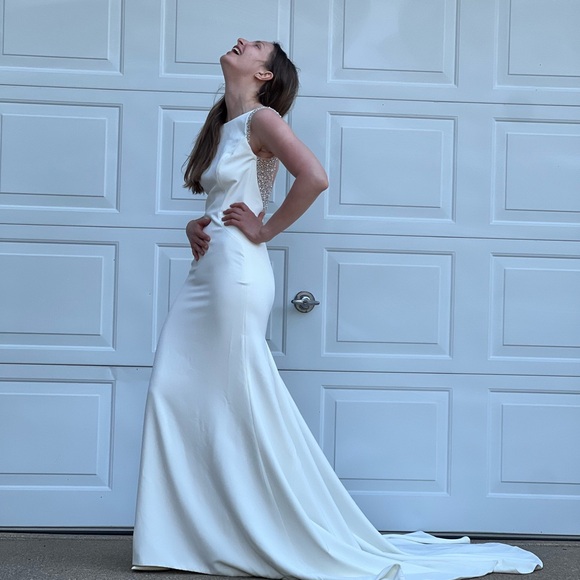 MAGGIE SOTTERO WEDDING DRESS SIZE M EVANGELINA - Picture 3 of 10